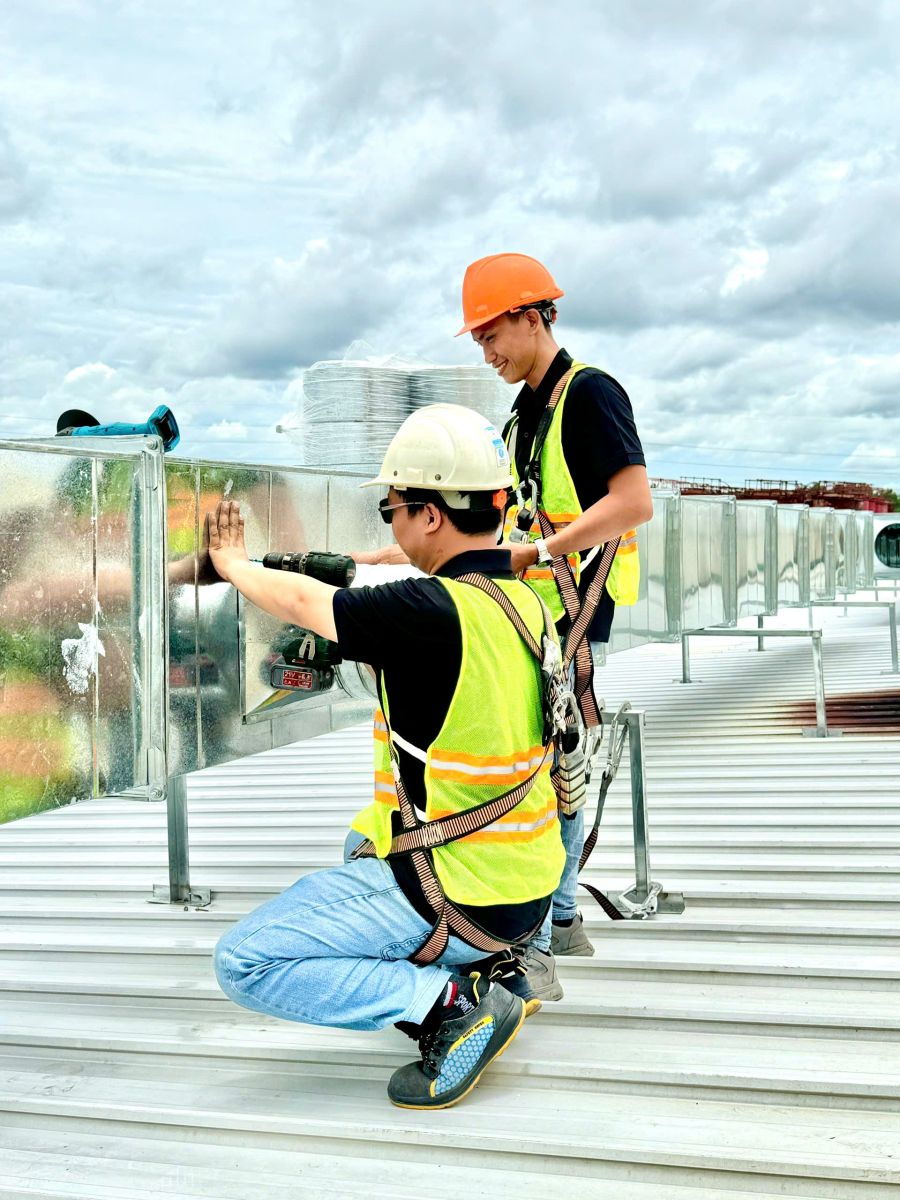 Thi công hệ thống hút mùi hút khói  tại nhà máy Tiến Thịnh - Củ Chi - Tp.Hồ Chí Minh