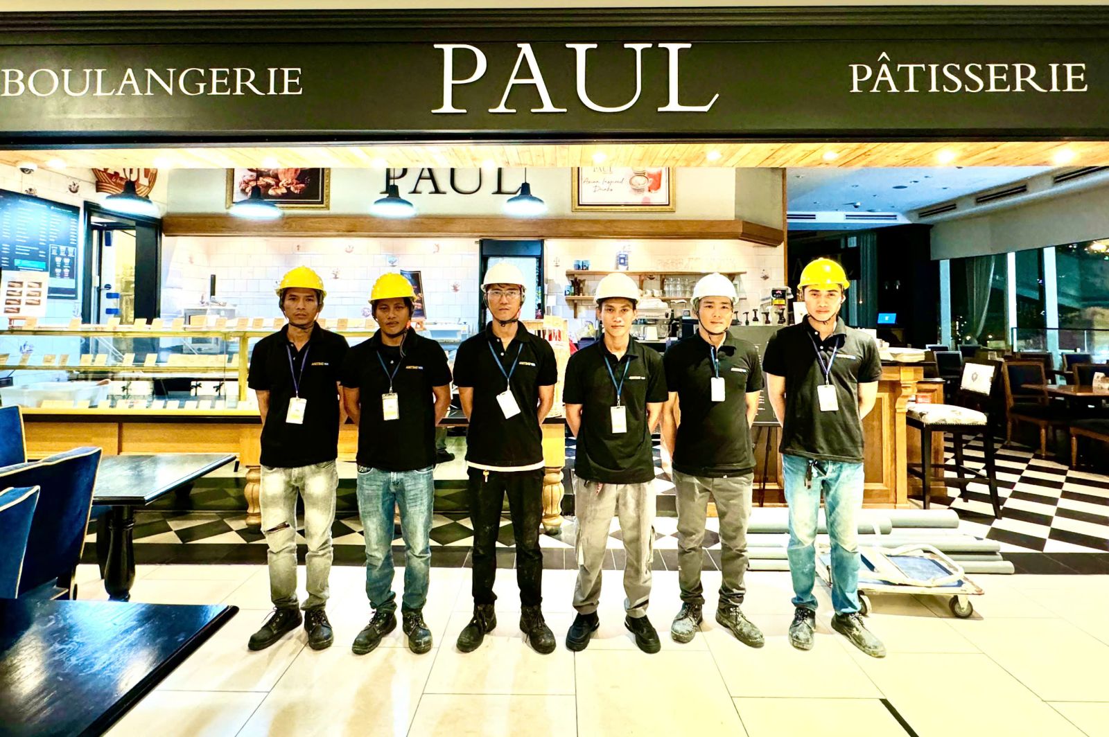 Cải tạo hệ thống thoát nước và chống thấm sàn nhà hàng PAUL tại Saigon Centre 